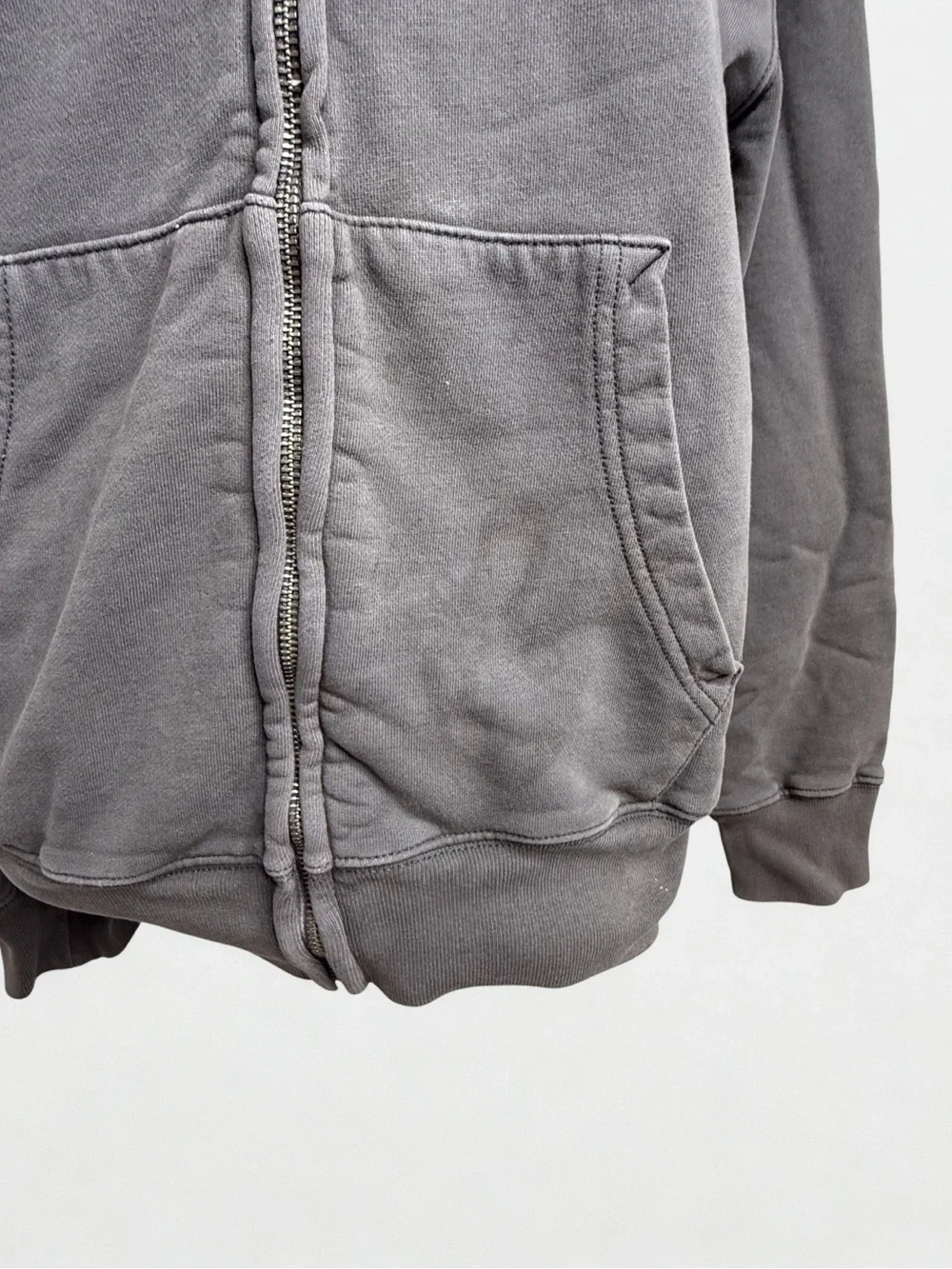 J. Crew Men's Charcoal Gray Full-Zip Hoodie